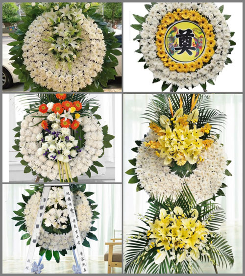 河南南阳邓州市构林镇古村村花圈速递